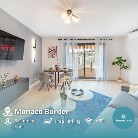 5Mn Monaco - Vue Mer - Parking - Piscine - Bb Beausoleil Exterior foto